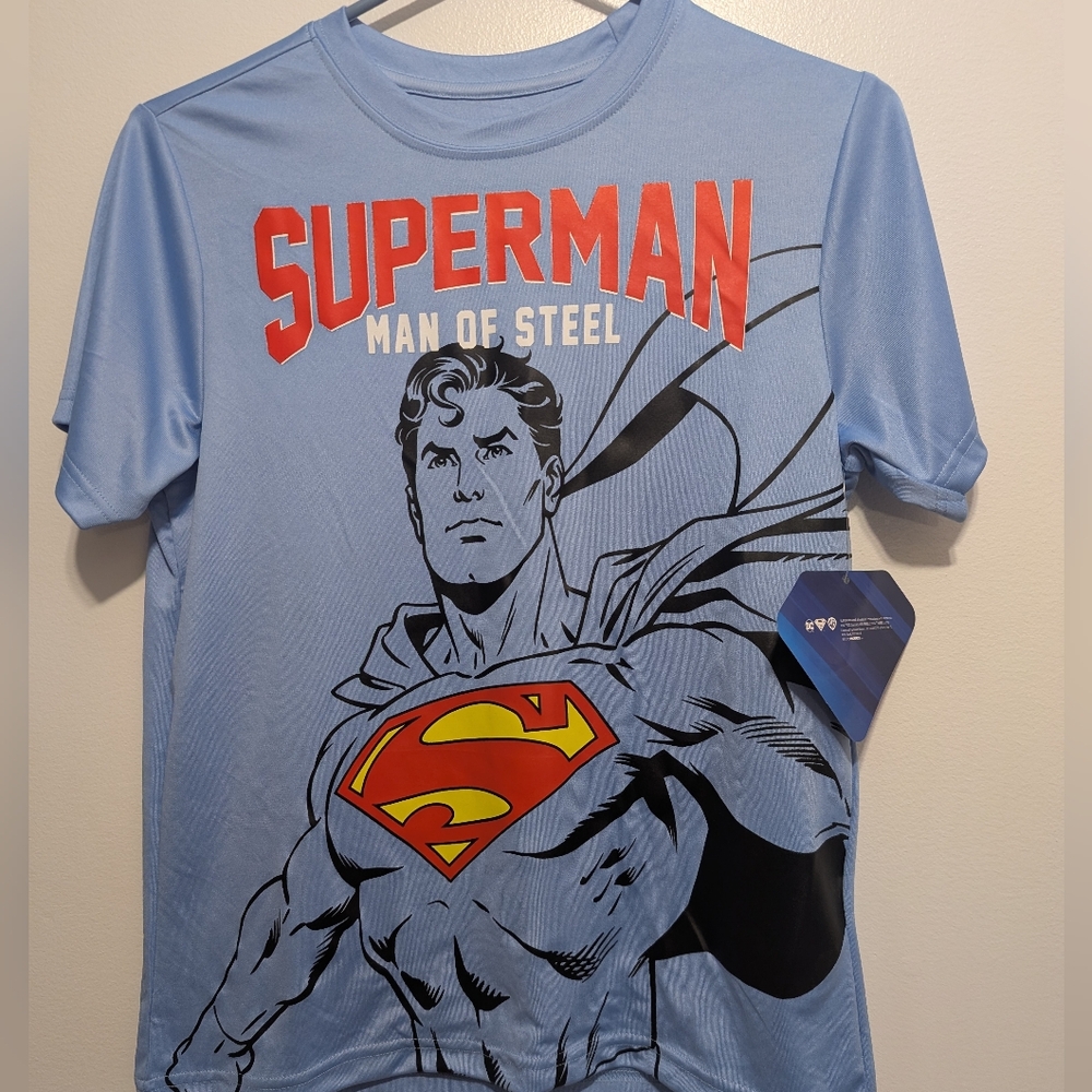 DC Blue and Red Short Sleeve Tees
